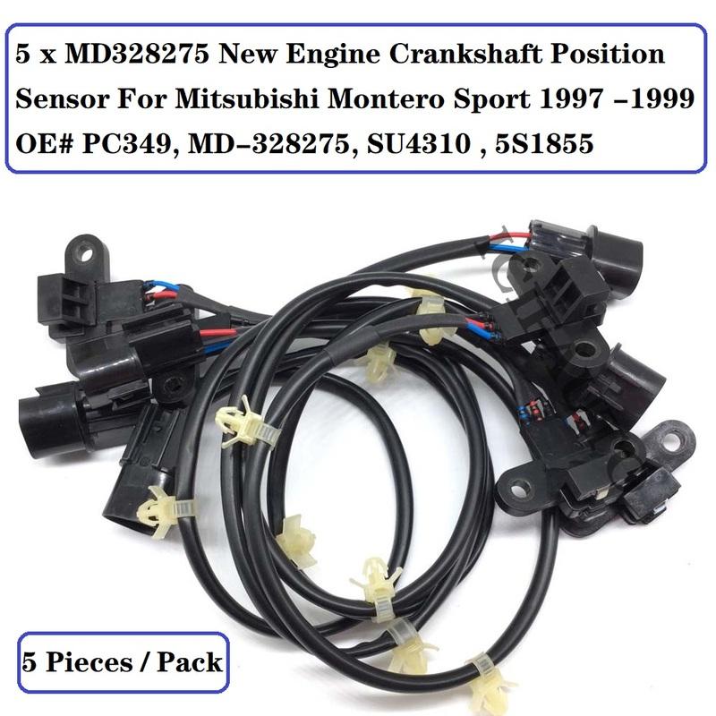 5 X Engine Crankshaft Position Sensor for Mitsubishi Montero Sport 1997 -1999 OE# MD328275, PC349, MD-328275, SU4310 , 5S1855