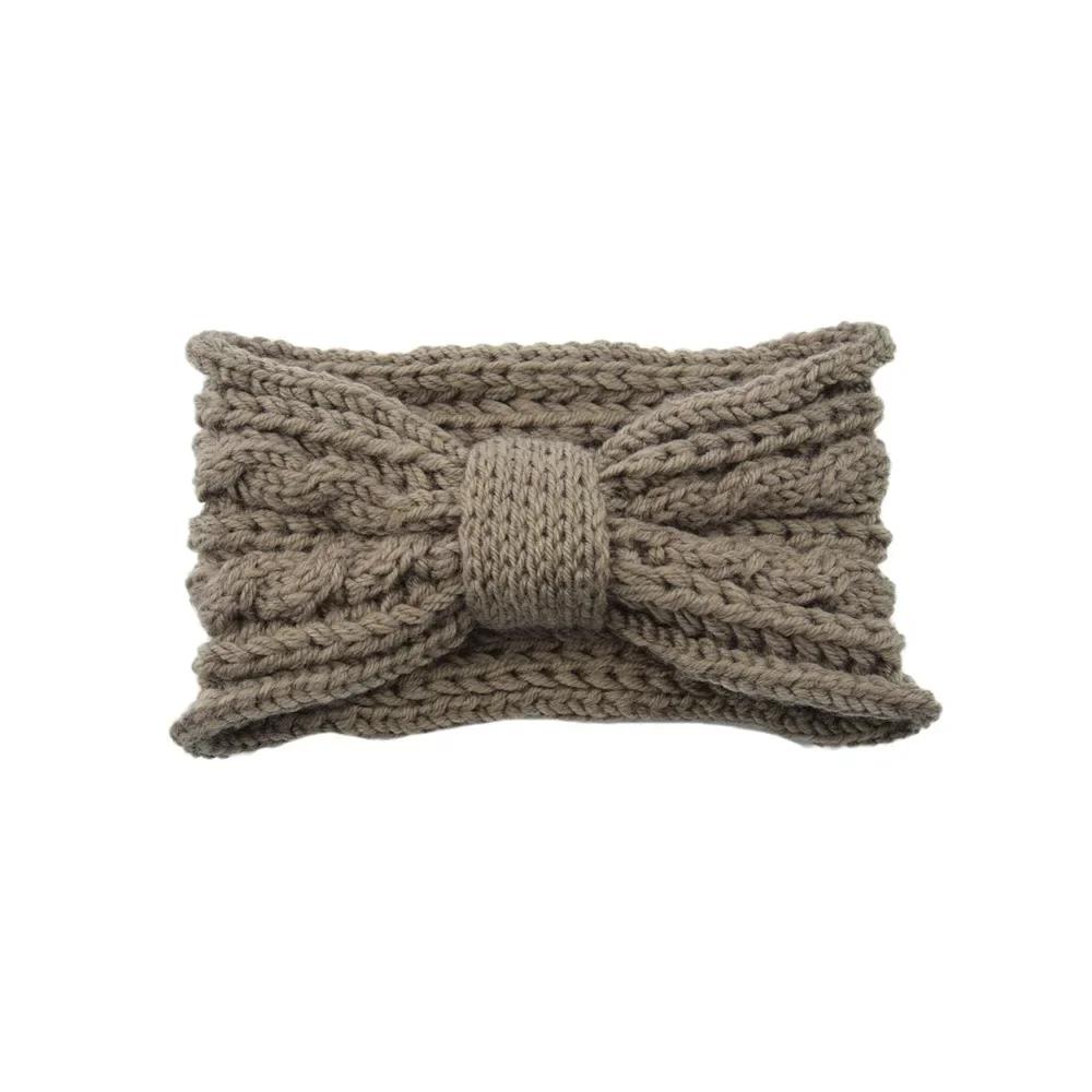 

1 шт. Зимняя теплая женская повязка на уши для занятий спортом на открытом воздухе, утепленная флисом, ручной вязки, милая овечка, разноцветная, подходит для повседневной носки хаки