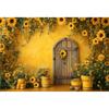 Farm Sunflower Photography Background Garden Flower Kids Birthday Party Cake Smash Baby Shower Portrait Backdrop Photo Studio