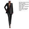 Women's 2 Piece Suit Set Business Blazer Jacket Dressy Pencil Pants Set Professional Work Office Outfits