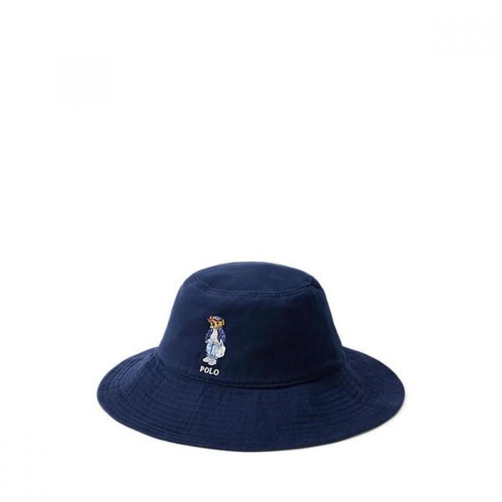 Polo Ralph Lauren Women S Cotton Bucket Hat Polo Bear ONE