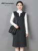 Women's Double-Sided Wool Vest Dress - Autumn/Winter Loose Fit