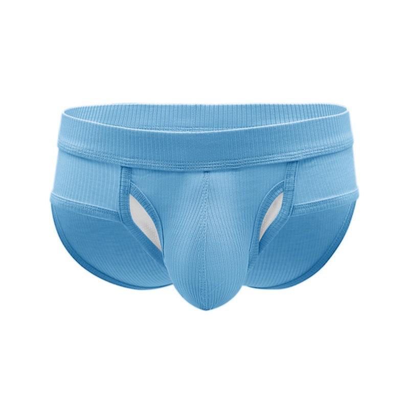 Men's Summer Sexy Thread U Convex Big Bag Separated Breathable Briefs