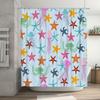 Colorful Jellyfish Starfish Shower Curtain Waterproof Home Decor For Bathroom Available In Multiple Sizes Perfect Gift Idea