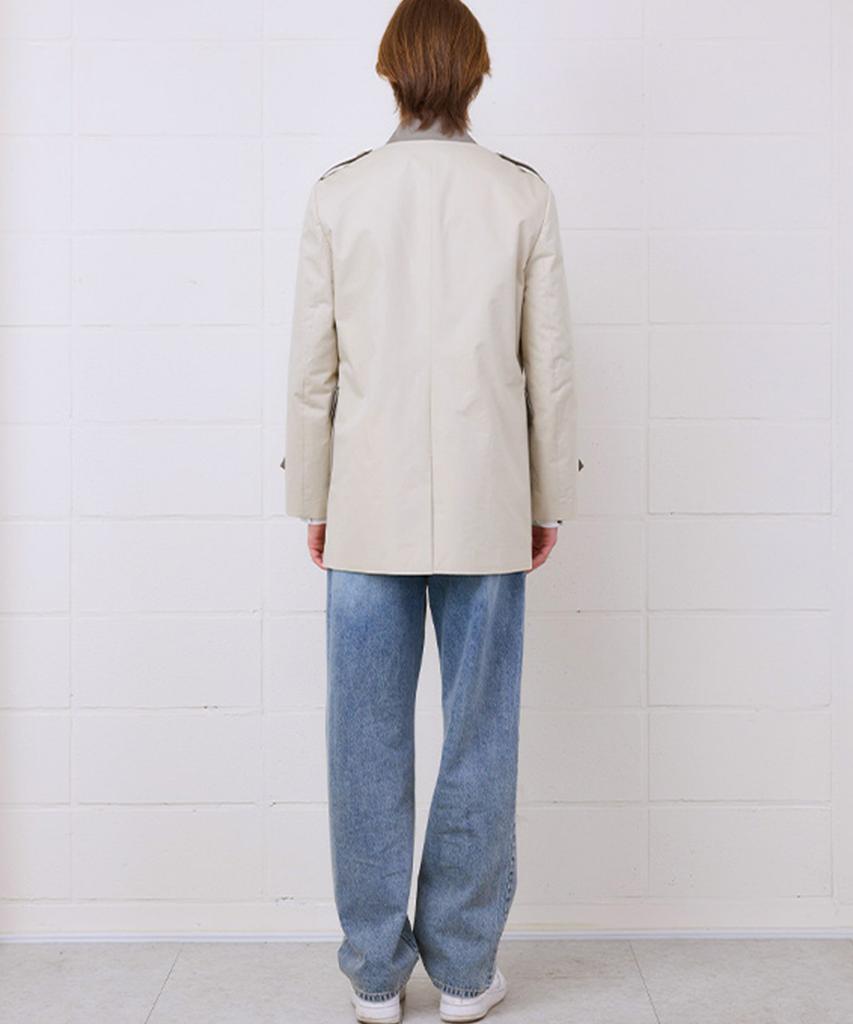 Yujeeot Beige Two-Tone Trench Coat (Unisex)
