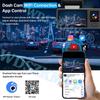 WIFI APP Video Recorder 2/3 Channel dashcam car 1080P Car DVR Night Visioncar recording Camera for Vehicle Rear view camera
