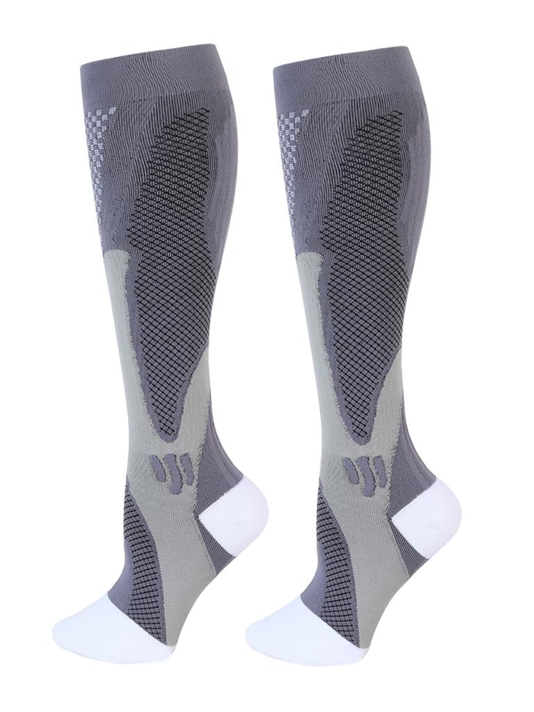 6Pairs New 20-30Mmhg Compression Socks High Stockings For Men & Women Sports Marathon Cycling Football Varicose Veins Eu35-45