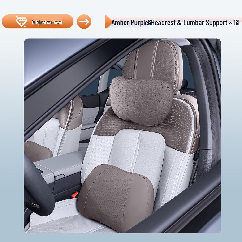 Zeekr 7X Headrest and Lumbar Support Pillow for Neck and Waist Protection