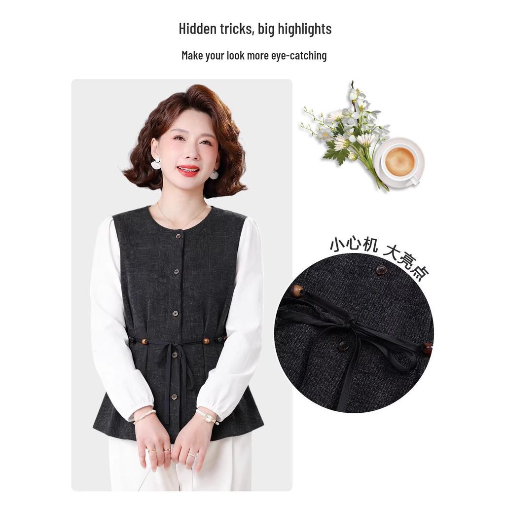 Mother's Day Spring Slimming Jacket for Petite Middle-aged Women - 2026 New Style