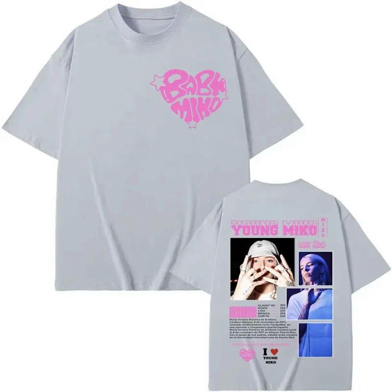 

Fashion Miko Aesthetics Short Sleeve Young Miko Merch Tshirt Y2k Hip Pop Streetwear Casual Loose Print Cotton Tshirts Unisex 4XL