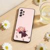 C-Cute Anya Chibi Style Phone Case For Samsung S26,S25,S24,S21,S22,S23,S30,Ultra,S20,Plus,Soft Black Shell
