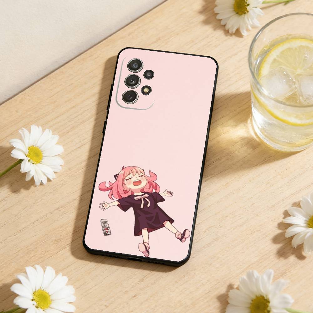 

C-Cute Anya Chibi Style Phone Case For Samsung S26,S25,S24,S21,S22,S23,S30,Ultra,S20,Plus,Soft Black Shell Samsung S26ULTRA