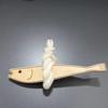 Ultra-thin Fish Car Ornament Cute Wall-mounting Nautical Pendant Ornament Lightweight Space-Saving Fish Wall Hanging Decor