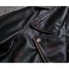 Chinese Size Men Leather Jacket Turn Down Collar Vintage Leather Jacket For Men Jackets Natural Cowhide Male Coat Autumn