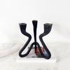 Candlestick Holders Iron Metal Taper Candle Holders Decorative Candle Stands 3 Arm Candelabra for Home Decorations
