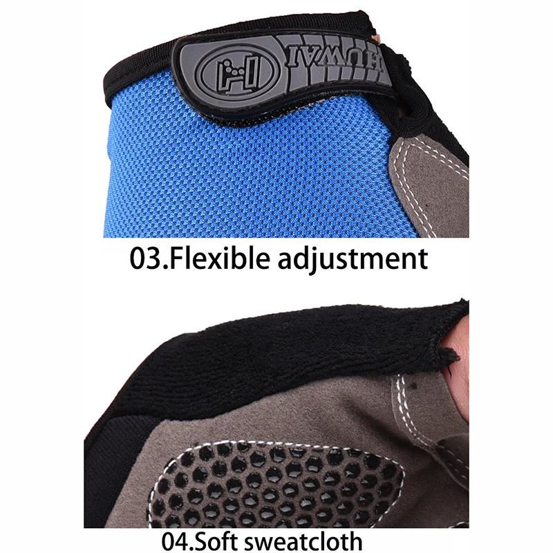 Mountaineering Fitness Training Fingerless Men Women Bodybuilding Exercise Sports Gloves for Cycling Bicycle Anti Slip Breathabl