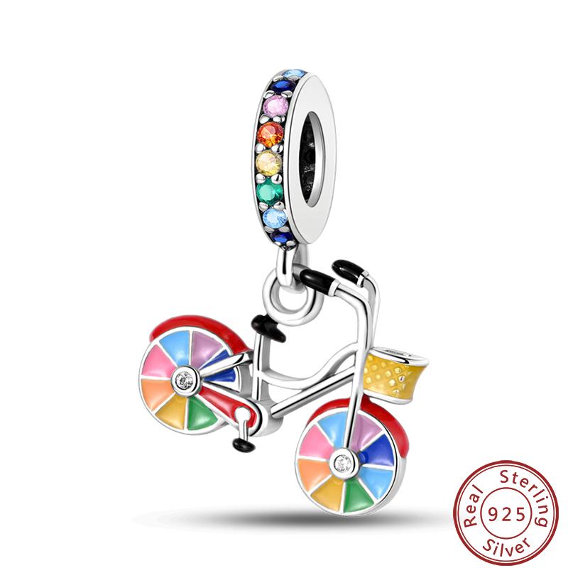 Série Passionnés de Voitures Métal Cuivre Voiture de Sport Moto Charme Tendance Composants Perles Composants Perles 3mm Bricolage Haute Qualité Fin Haute white