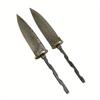Damascus Steel DIY Billets Semi-finished Knife Tools Accessories Blade Fruit Knife Blanks Tool Parts Household DIY Billets Handmade