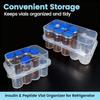 10-Slot Vial Storage Case Plastic Freezer Tube Box Microtube Storage Box  Diabetic Supplies