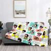 Coperta Mafalda Stampata 3D Morbido Pile di Flanella Calda Cartoni Animati Coperte Plaid per Casa Camera da Letto Divano Copriletti