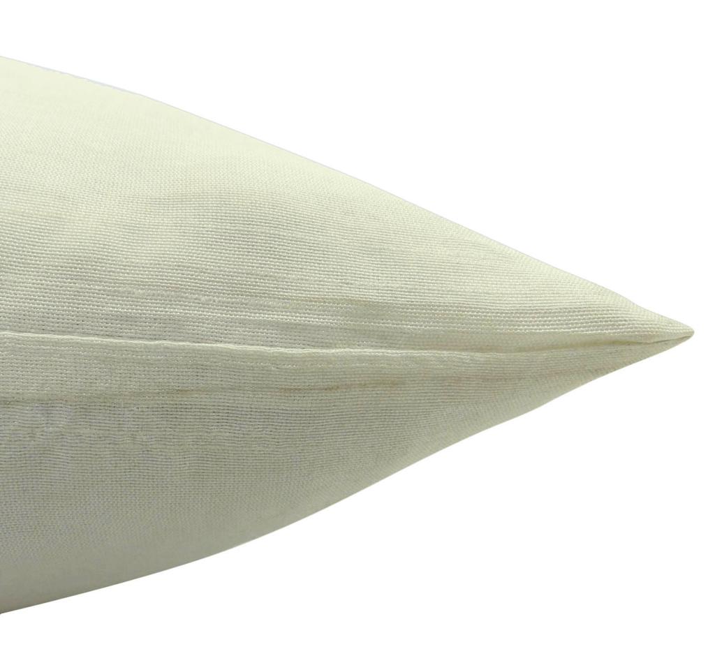 Home Decor Throw Pillow White Solid Dupion Silk Cushion Cover Case - Choose