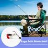 Shrimp Bait Realistic Looking Bright Color Flexible Highly Simulated with Sharp Hook Easy Penetration Multi-Section Shrimp Bait Luminous