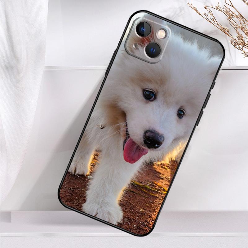 Samoyed Puppy Shockproof Case For iPhone 17 Pro Max 11 14 15 16 Plus 12 13 Mini 16e 17 Air Phone Cover