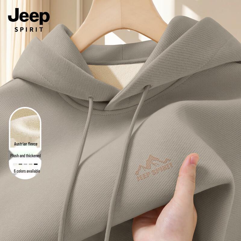 JEEP SPIRIT Men's Fleece-Lined Hoodie