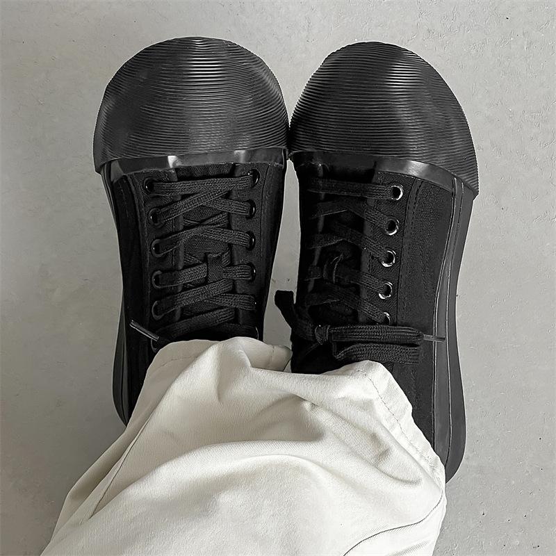 Couple shoes men's summer men's shoes casual shoes 2024 new niche big head canvas shoes men's Douyin same style