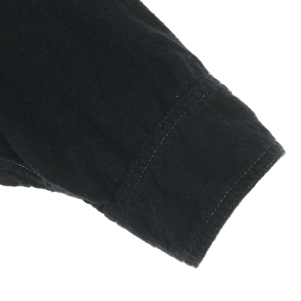 POST OVERALLS Made in USA Long sleeve Cotton shirt S black half button Men's Used