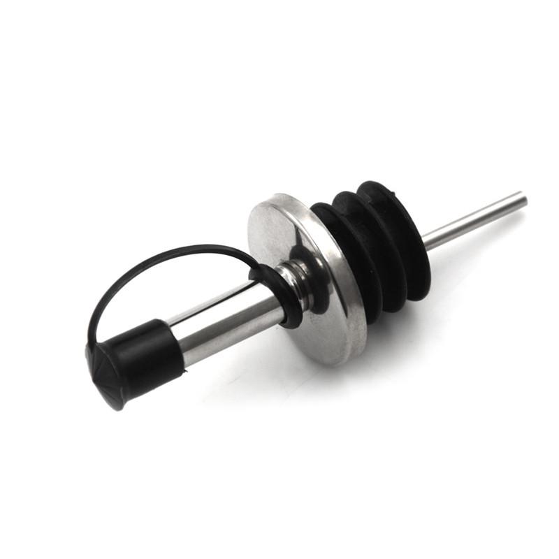 1Pcs Stainless Steel Wine Olive Oil Liquor Free Flow Bottle Pourer Dispenser Spout