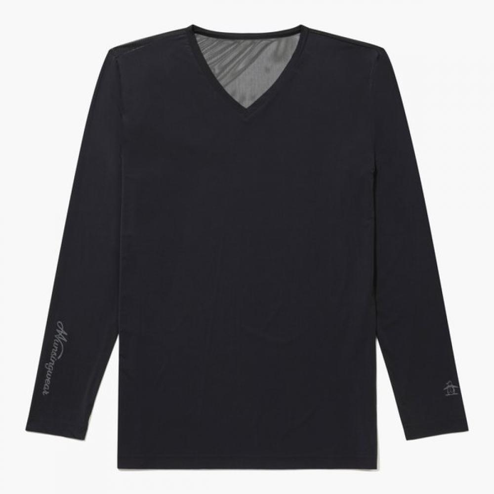 MunSingwear Men S Cooling V Neck baSe Layer Black Mr221min41