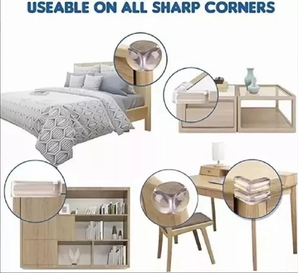 20 transparent corner protectors for children furniture