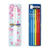 Tombow Celebration Pencil Set Writing 2 Red MONO Blue (10 Pencils, Pencils, Eraser) MP-KM02-2B