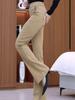 2025 Spring/Summer Women's Thickened Stretch Pants: Loose, Slimming, Straight, and Wide Leg Styles