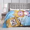 Foxy Boxy and Rocky Lankybox Blanket Quality Super Soft Throw Blanket Winter Decorative Living Room Fashion Bedspread 013