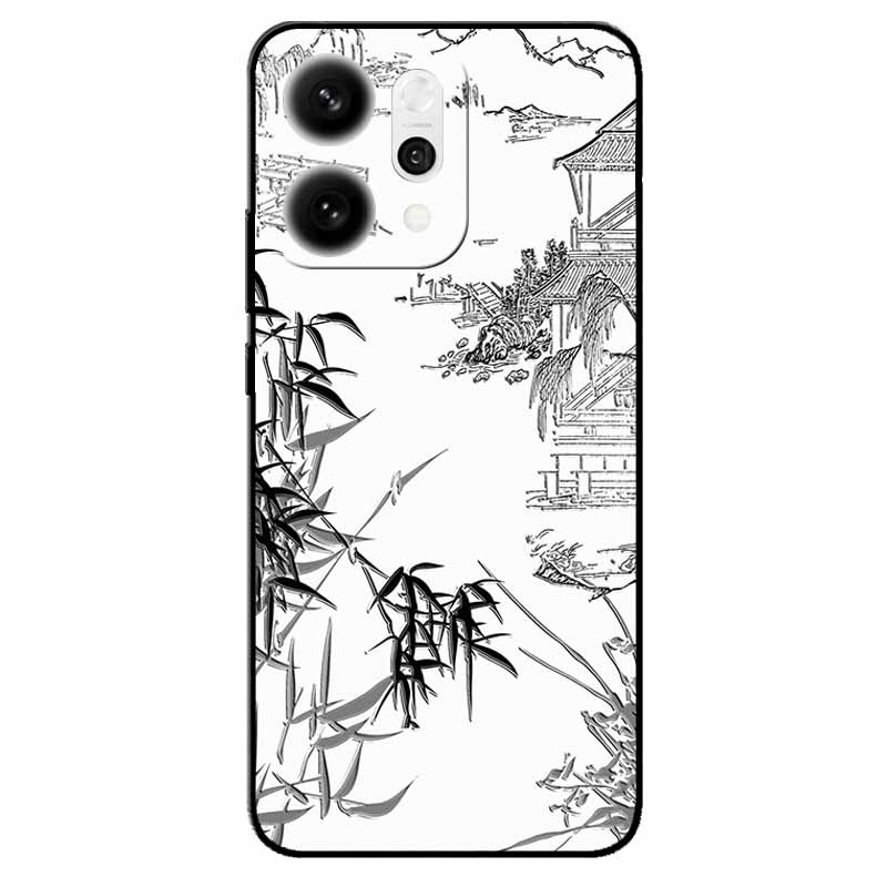 

3D Cartoon Emboss Case For Oppo Reno14 5G Relief Embossed Retro Silicone Back Cover For Reno 14 CPH2737 Funda Anime Coque Reno14 Oppo Reno14