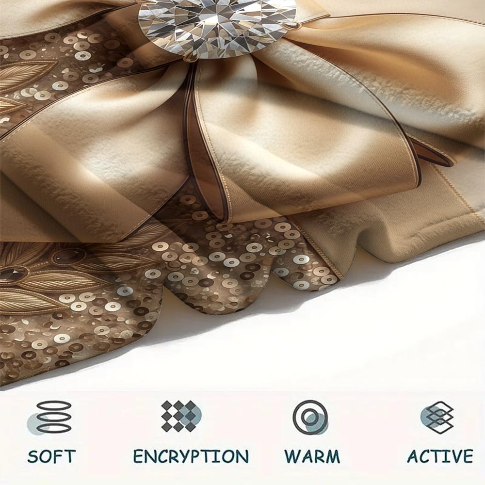 1Pc 2D FLAT Luxury Bow Print Flannel Blanket,High quality Comfortable for All Seasons,Home Decor,Warmth and Comfort,Perfect for Christmas Gifts