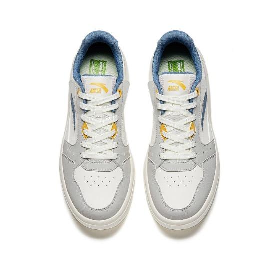 Anta Light Breeze 2 Lifestyle Series Spring 2026 Sneakers Men Sneakers White Gray Blue 912618018-4