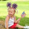 4th Of July Headband 9X Red White Blue 4th Of July Hair Accessories US Flag Headwear Photo Props For Adults And Children