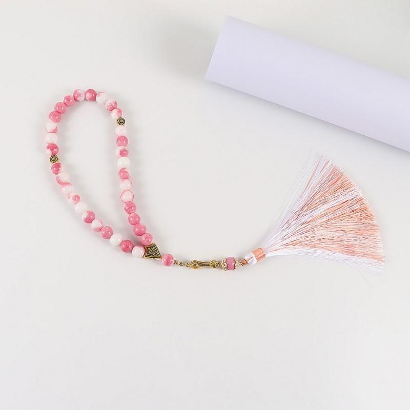 Multifunctional Glass Prayer Beads with Colorful Tassels Comfortable and Stylish for Muslims and Fashion Enthusiasts