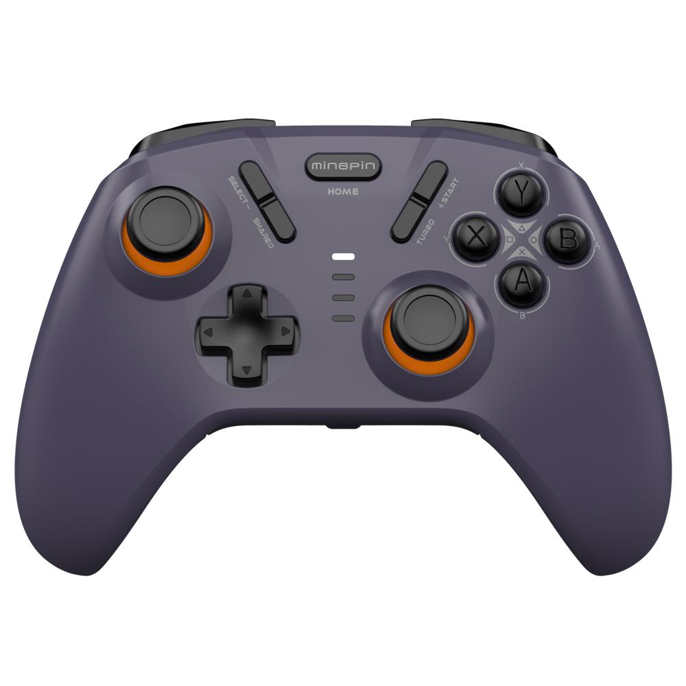 

MINGPIN White Tiger S821 Pro Gaming Controller Bluetooth-compatible Gamepad for Nintendo Switch/PS4/Android/iOS/PC/STEAM Purple