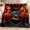 Alien Blanket Flannel Blanket Soft Cozy Plush Throw for Sofa Bed Lightweight Home Decoration Outdoor Camping
