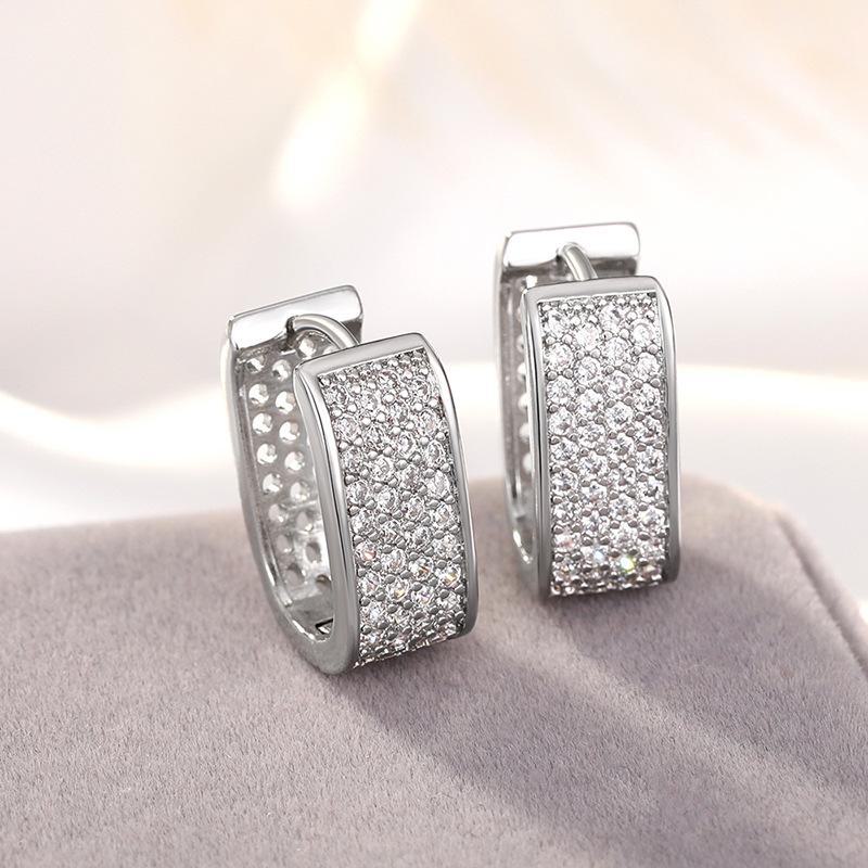 

Роскошные свадебные полые серьги-клипсы Cao Shi – новый модный дизайн E3175 белый