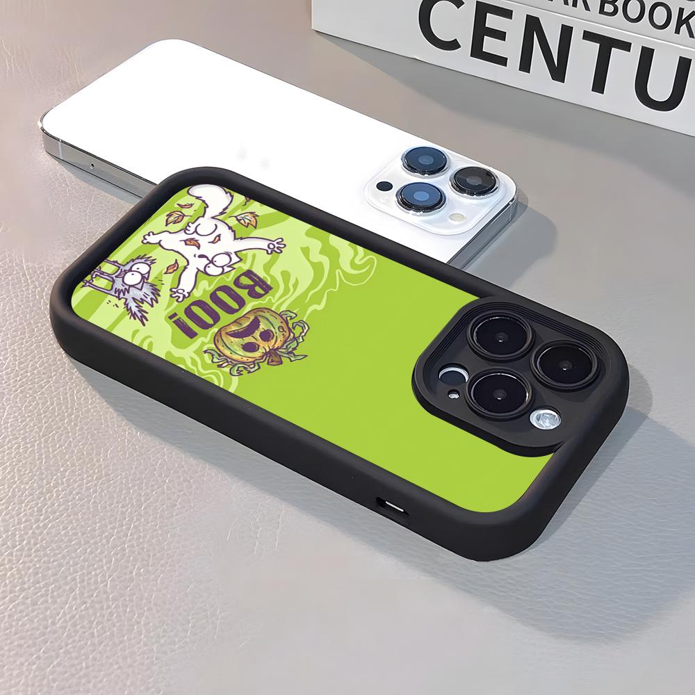 S-SIMONSE-C-CAT Phone Case For IPhone 17 Air 16 E 15 14 Plus 13 12 11 Pro Max Silicone Soft Case
