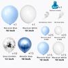 Wedding Birthday Party Baby Shower and Other Decorations 18 Inch Chrome White Gas and Clear Colorful Balloon Set