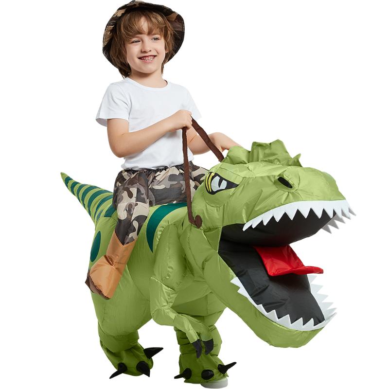 Desen animat cu animale Călărie T-Rex Costum gonflabil Creșă Copii Dinozaur Joc de rol Copii adulți Joc de urmărire Cadou de aniversare