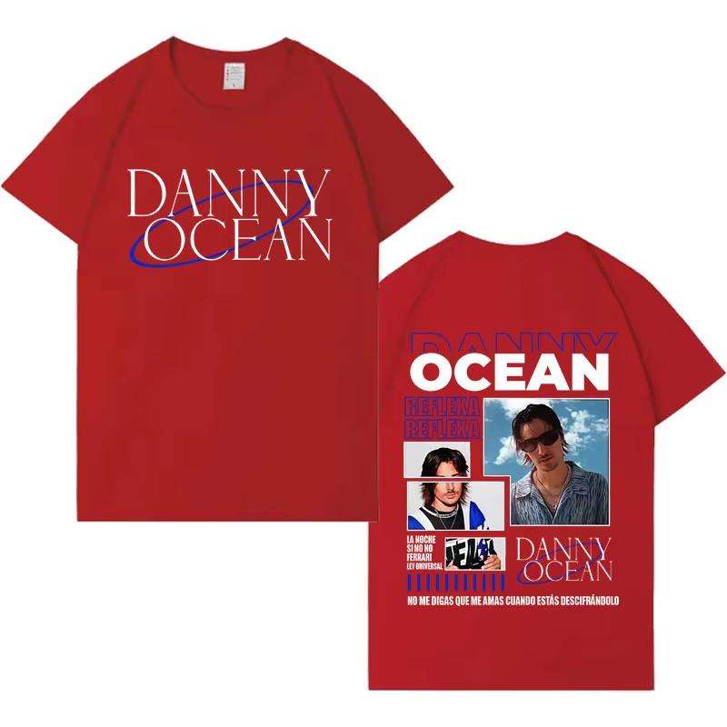 Rapper Danny Ocean Pop Music Double Sided Tshirts Mens Cotton Casual Gothic Short Sleeves Streetwear 2026 Spring summer new
