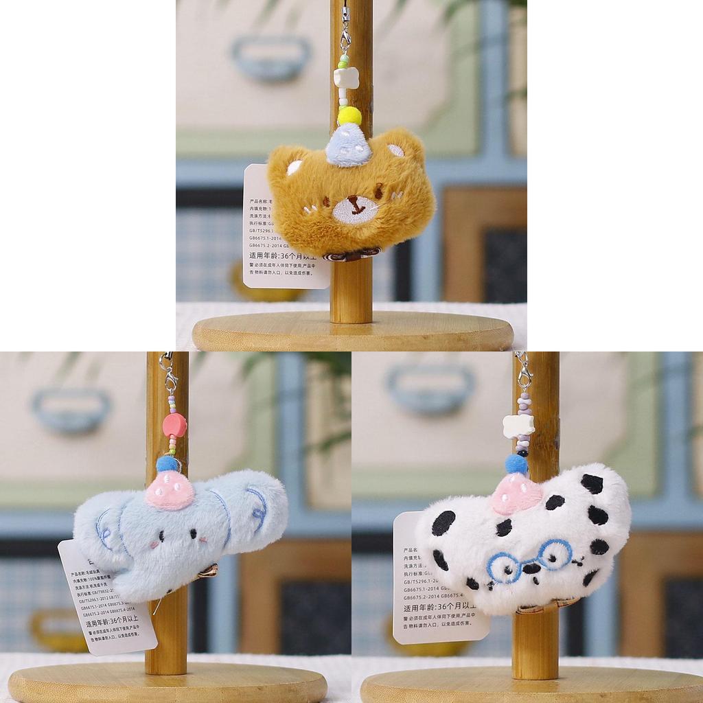Plush Bear Keychain With Dog Plush Toy For Kids And Teens