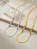 Herringbone Necklace Tarnish-Resistant Stainless Steel Waterproof Minimalist Layering Chain Jewelry for Women